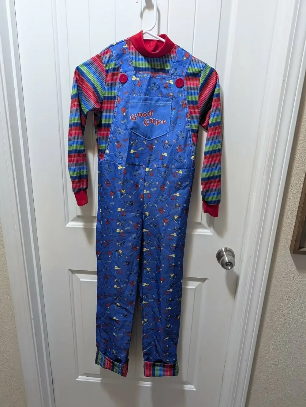 Chucky Child's Play Horror Movie Halloween Costume Jumpsuit Youth L